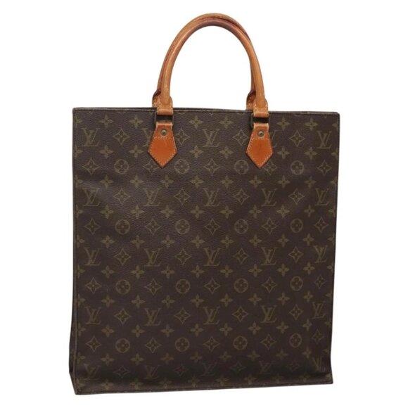 LOUIS VUITTON Monogram Sac Plat Hand Bag M51140 LV Auth 138439 - Picture 1 of 15